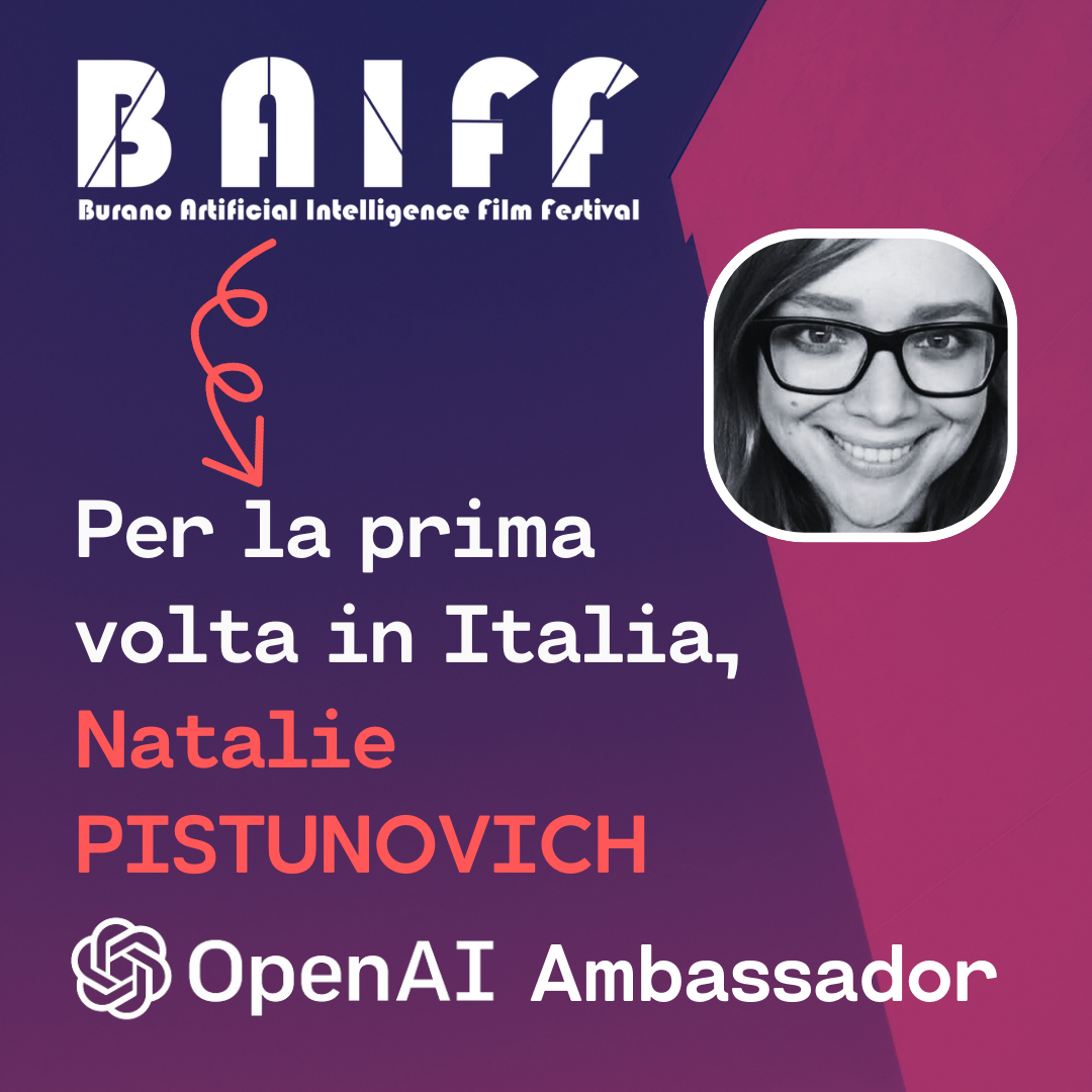 Il BAIFF - Burano Artificial Intelligence Film Festival ospiterà OpenAI ChatGPT